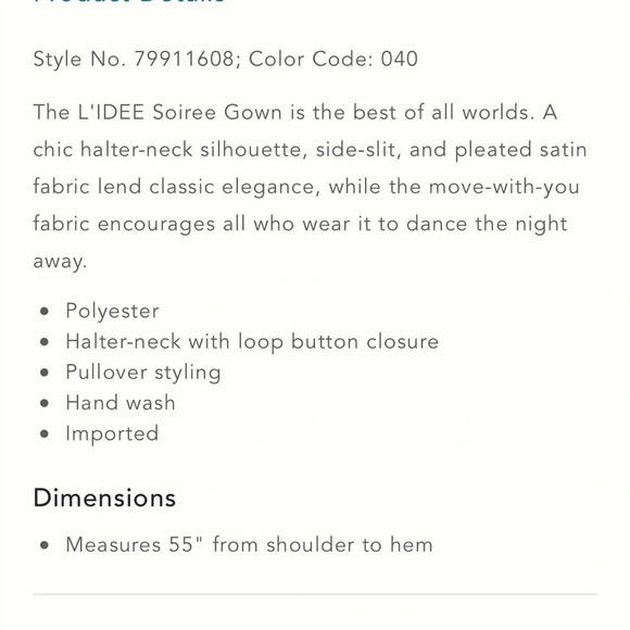 NWT L’idee Soirée Pleated Halter Neck Side Slit Gown Size AU14/US10 Blue - Picture 3 of 13